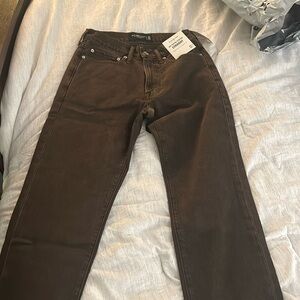Abercrombie and Fitch straight jeans. Never worn. Tag still on them. 28 w L 30